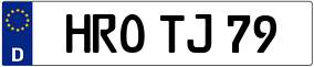 Truck License Plate